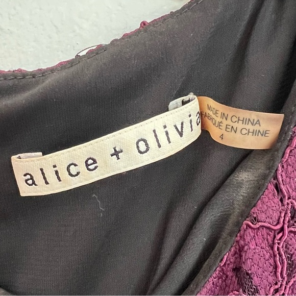 Alice and Olivia Purple Dress Size 4 - Picture 9 of 10